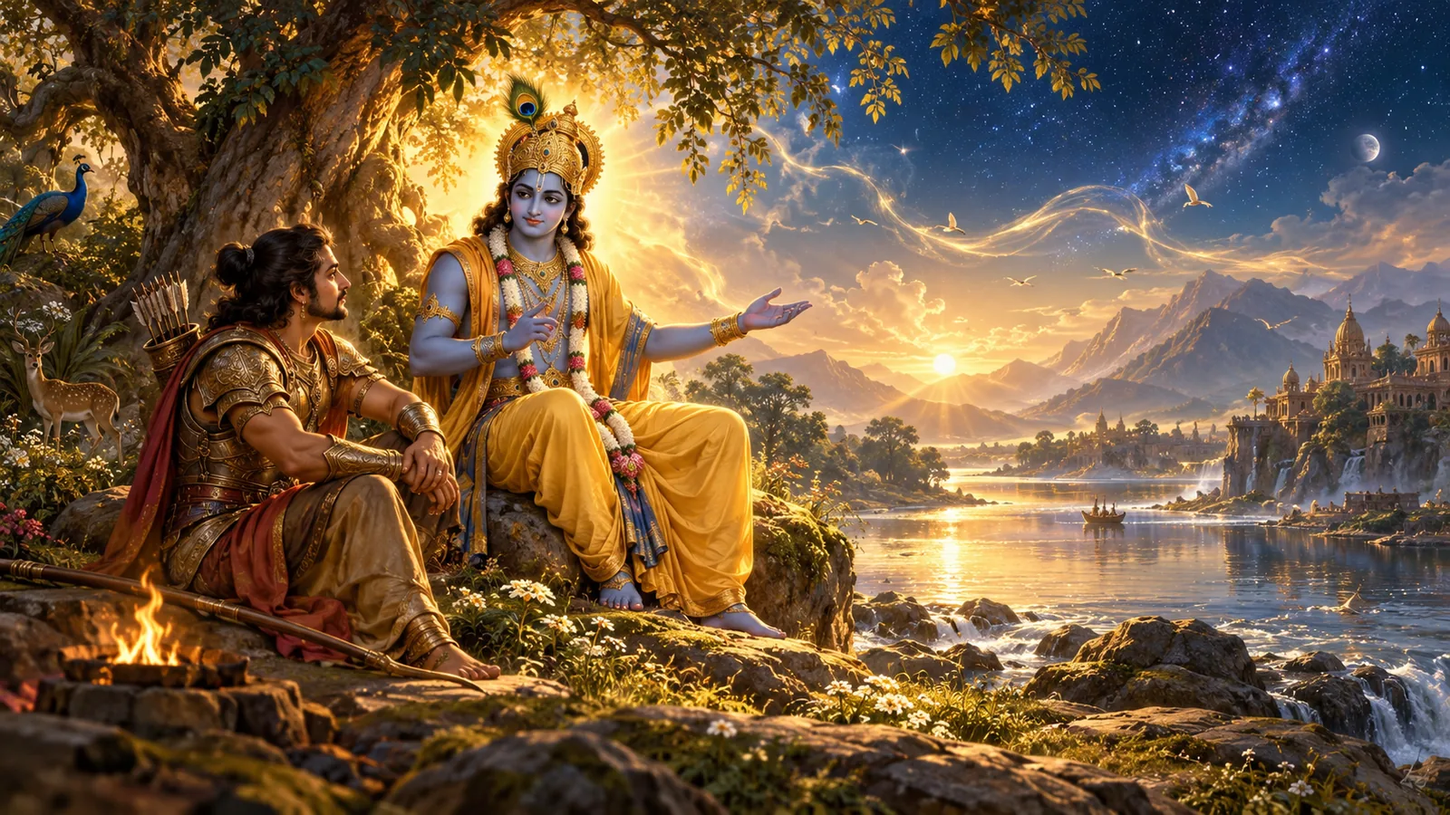 भागवत गीता अध्याय ७ ज्ञान विज्ञान योग — परमात्माको स्वरूप र प्रकृति-पुरुषको ज्ञानको चित्रण (Bhagavad Gita Chapter 7 Jnana Vijnana Yoga in Nepali)