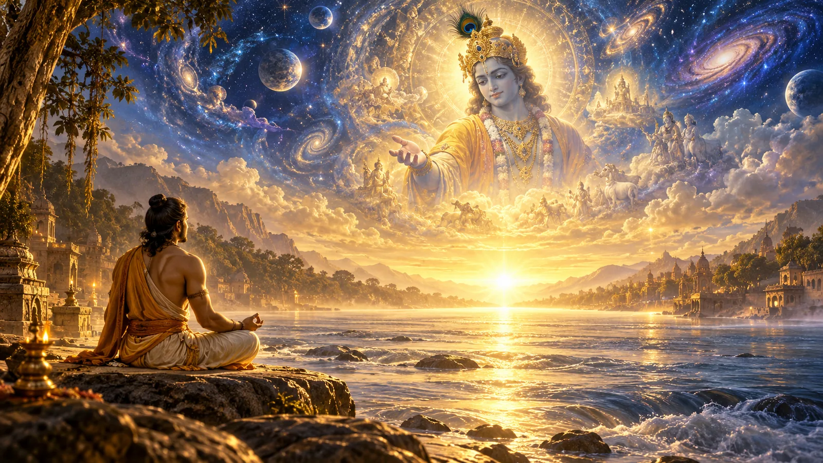 भागवत गीता अध्याय ८ अक्षर ब्रह्म योग — अक्षर ब्रह्म र मृत्युपछिको मार्गको आध्यात्मिक चित्रण (Bhagavad Gita Chapter 8 Akshara Brahma Yoga in Nepali)